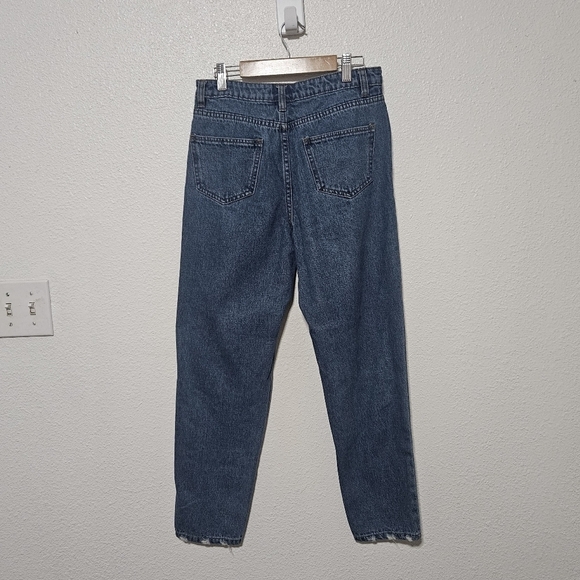Princess Polly high rise straight leg jeans with some distressing 100%cotton - Picture 10 of 12